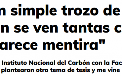 Entrevista a nuestra Delegada en el diarío La Nueva España. «En un simple trozo de carbón se ven tantas cosas que parece mentira»