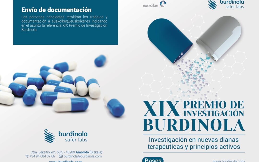PREMIO BURDINOLA. Investigación en nuevas dianas terapéuticas y principios activos